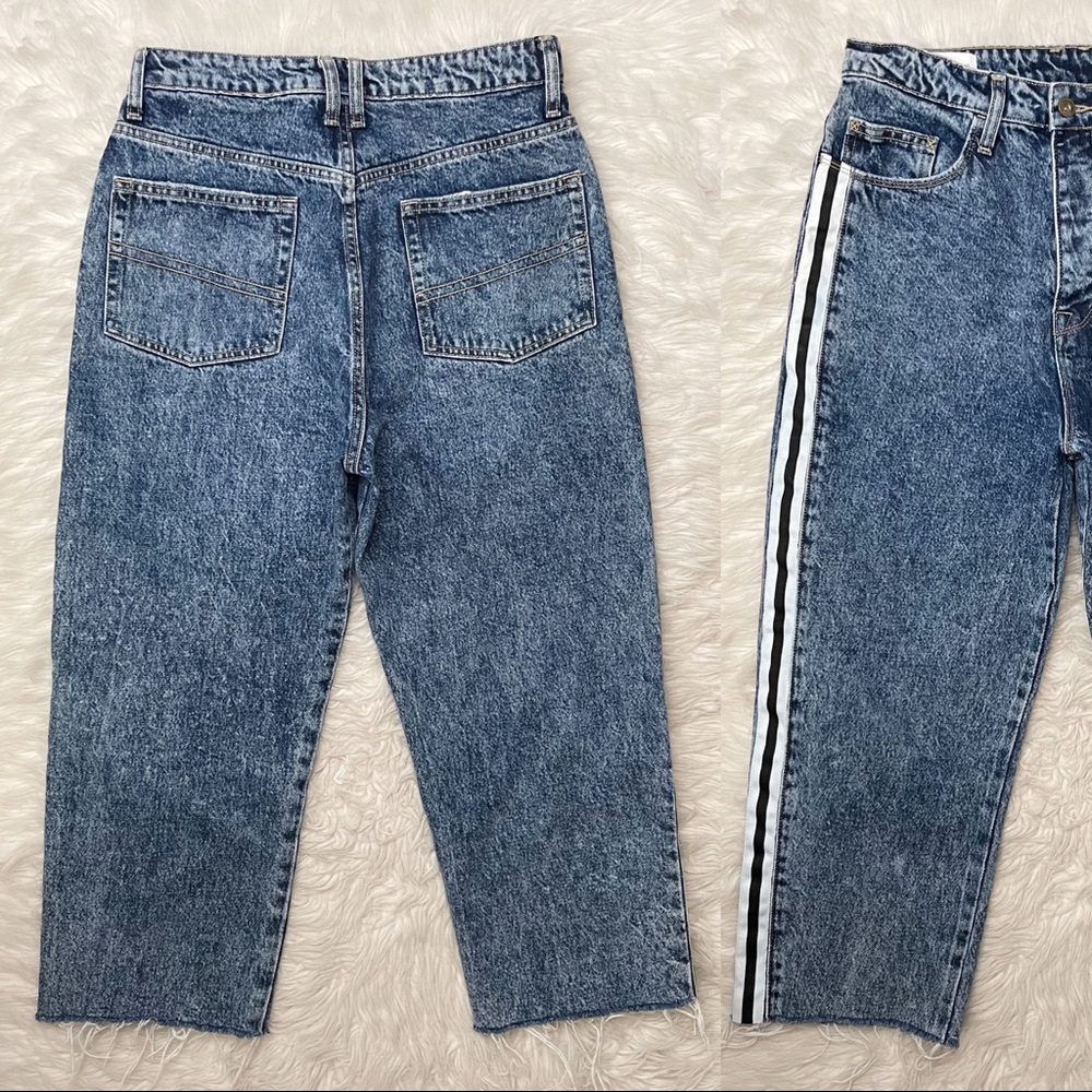 ASOS x Collusion | x005 Straight Leg Striped Denim Jeans - Picture 10 of 16